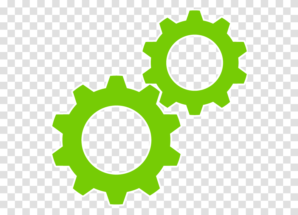 An Icon To Represent Business Website Hosting Green Services Icon, Machine, Gear Transparent Png