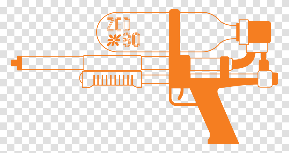 An Illustration Of A Super Soaker Water Gun With The Ranged Weapon, Brass Section, Musical Instrument, Trumpet Transparent Png