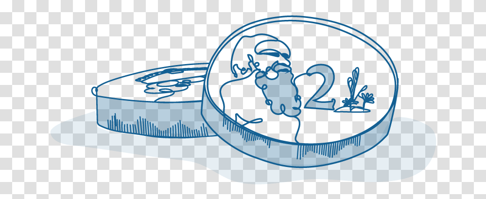 An Illustration Of One 2 Coin Balancing Against Another, Sunglasses, Hand, Logo Transparent Png