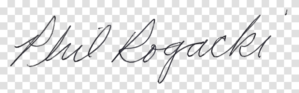 An Image Of A Handwritten Signature By Phil Rogacki Calligraphy, Label, Outdoors Transparent Png
