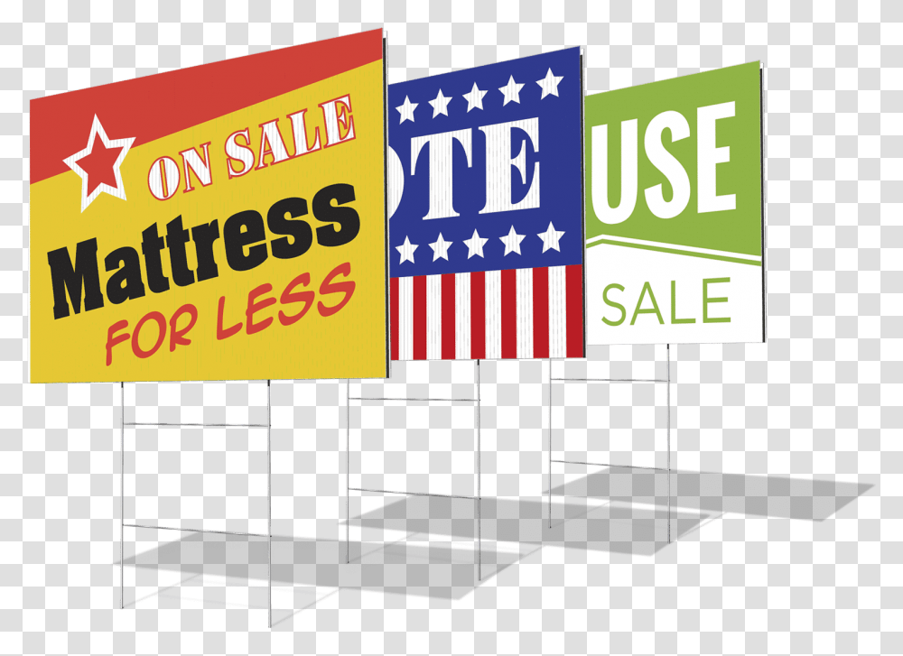 An Image Of Our Coroplast Yard Sign Printing Coroplast Yard Sign, Banner, Advertisement Transparent Png