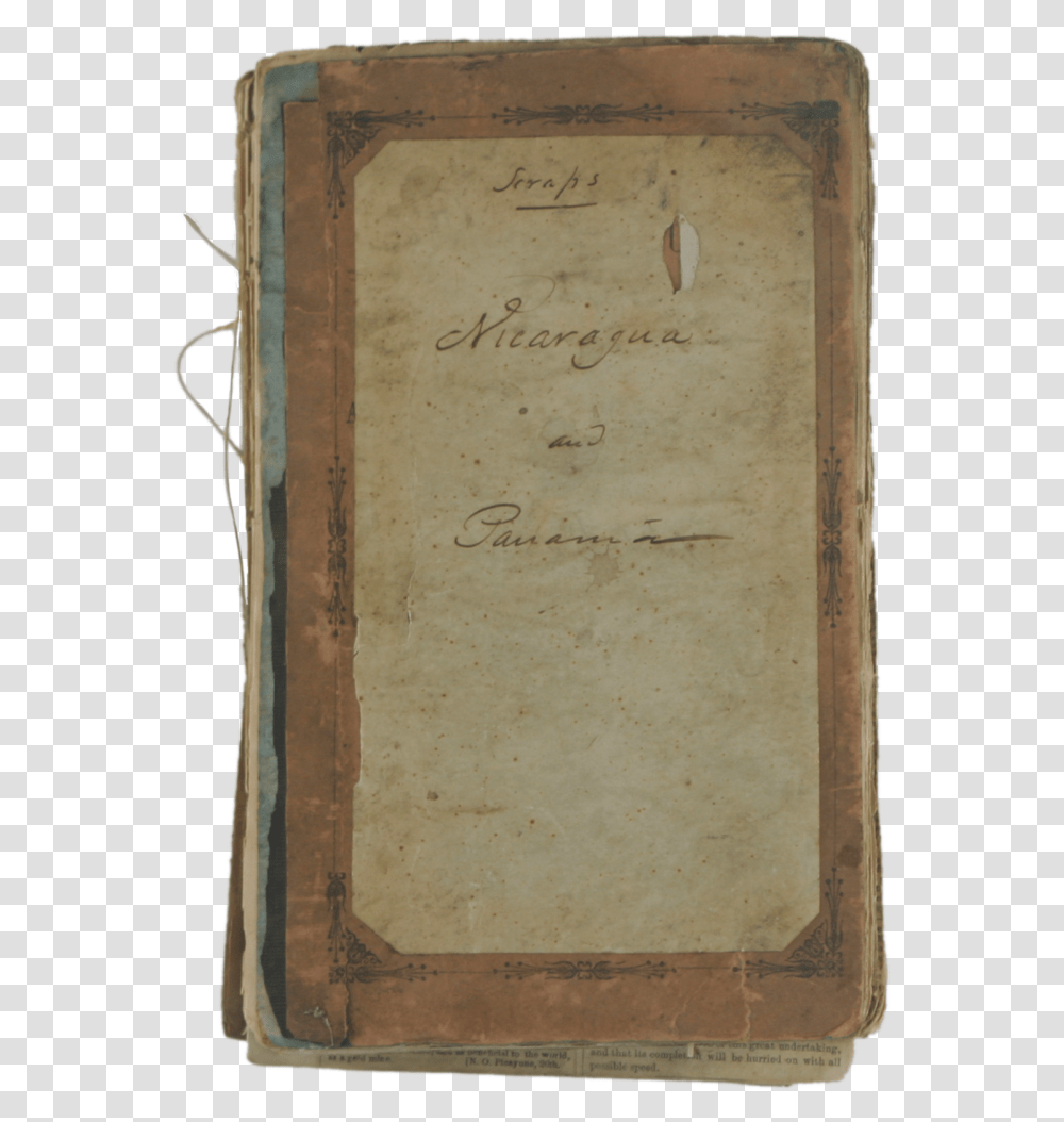 An Important Scrapbook Relating To The Opening Of Pacific Wood, Diary, Page, Scroll Transparent Png
