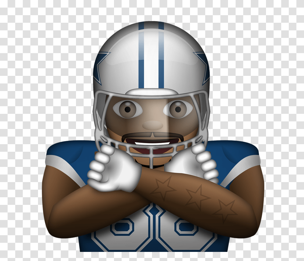 An Nfl Emoji Keyboard Is Now Here Iphone Dallas Cowboy Emoji, Clothing, Apparel, Helmet, American Football Transparent Png