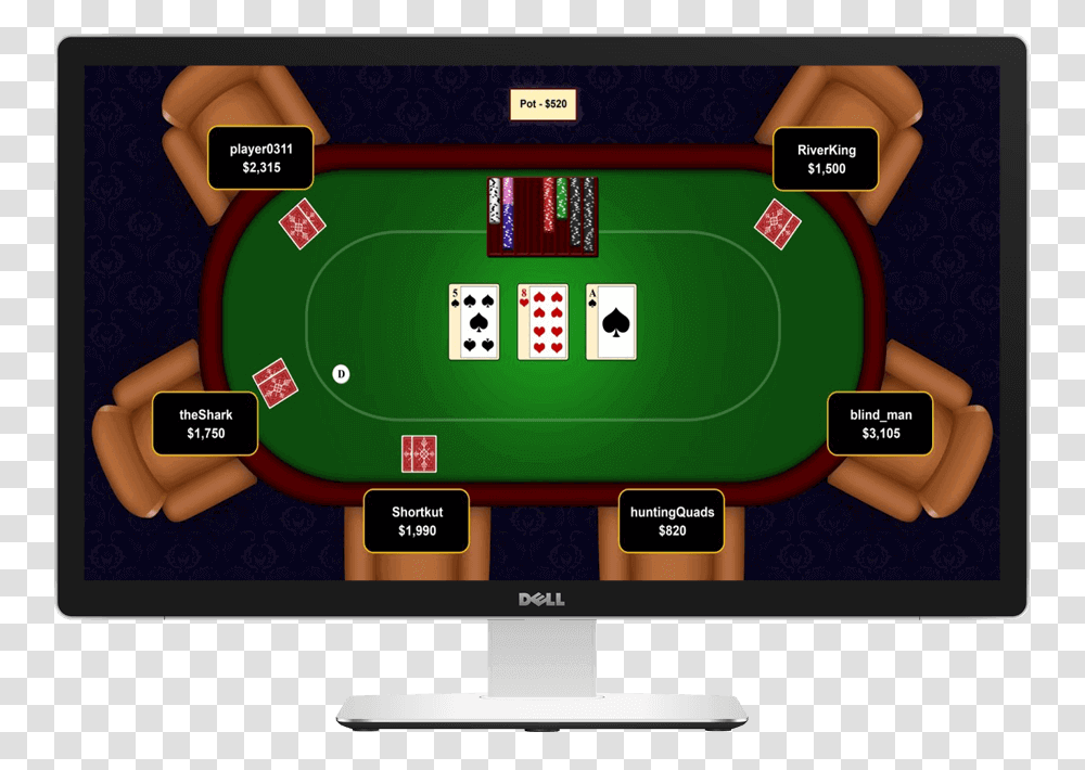 An Online Poker Room On A Desktop Screen Jogo De Poker Online, Person, Human, Electronics, Monitor Transparent Png