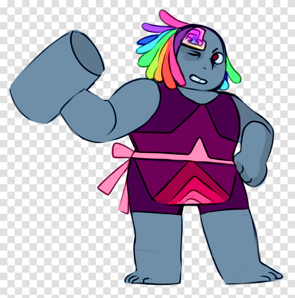 An Overcooked Shortie Bismuth Steven Universe Bismuth Oc, Person, Human, Knight Transparent Png