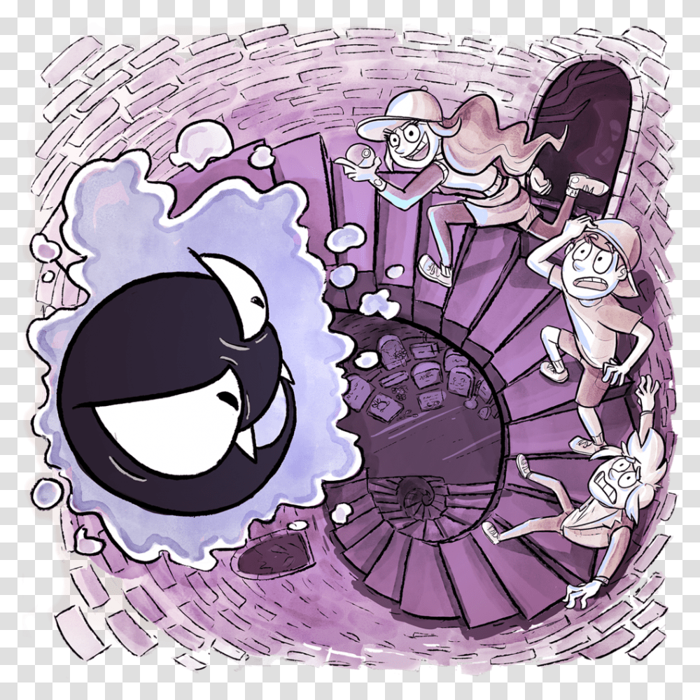 An Overhead View From A Spiral Staircase Inside The Pokemon Lavender Town Art, Doodle, Drawing, Outdoors Transparent Png