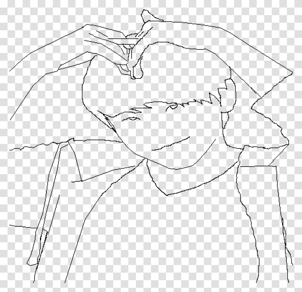 An Unfinished Horribly Drawn Woozi Line Art, Gray, World Of Warcraft Transparent Png