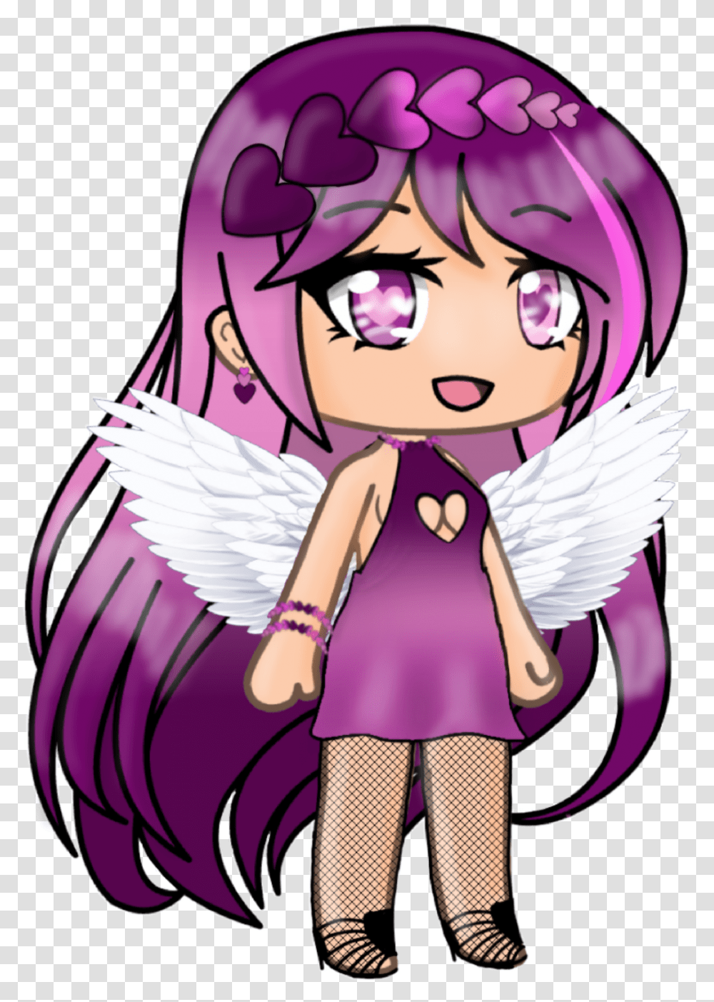 An Update For Valentina Gacha Life Angel Wings, Archangel, Comics, Book Transparent Png