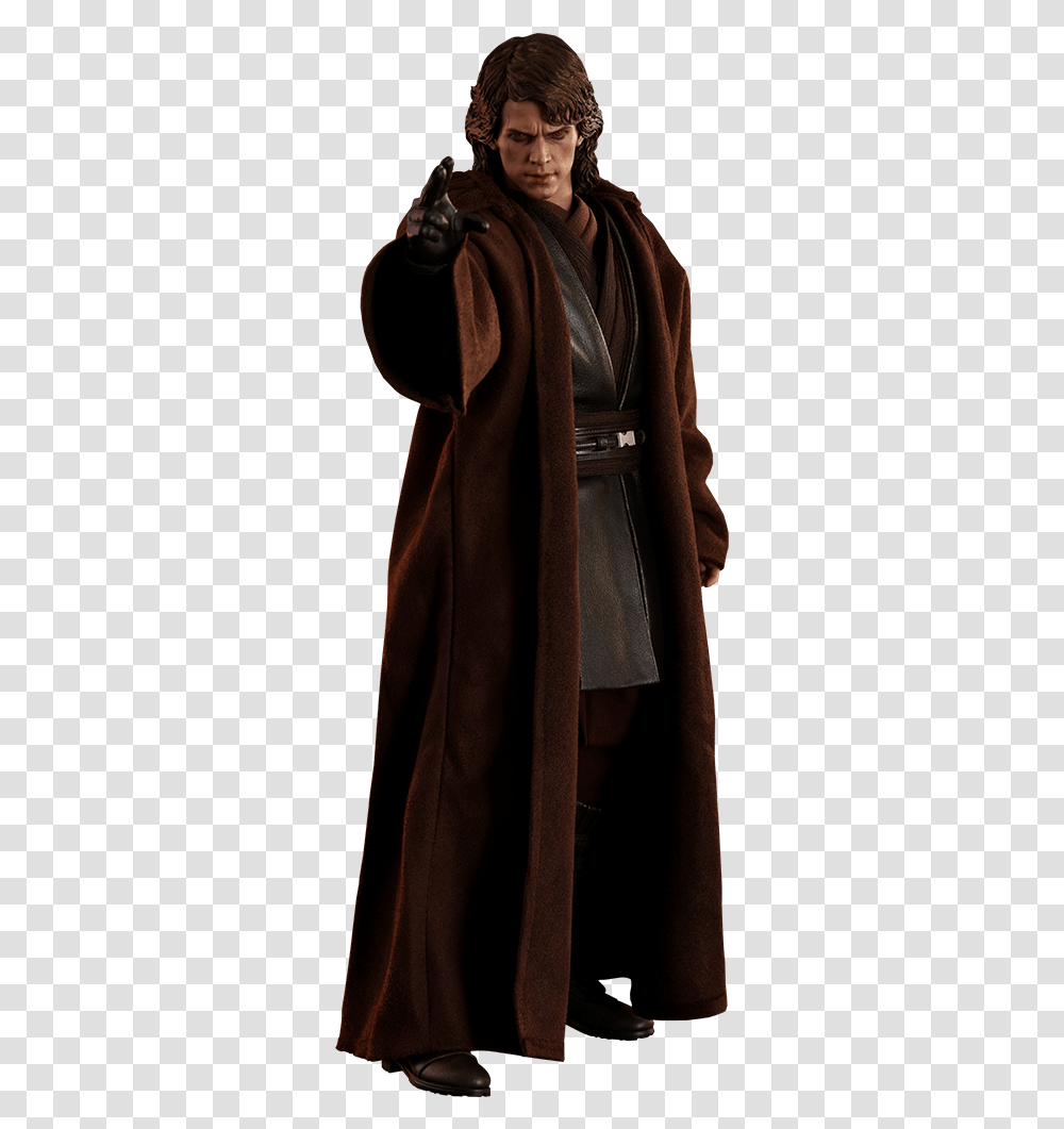 Anakin Skywalker Figure, Apparel, Overcoat, Person Transparent Png