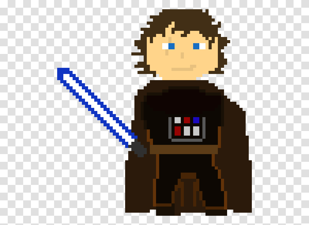 Anakin Skywalker Pixel Art Maker, Robot, Minecraft, Light, Duel Transparent Png