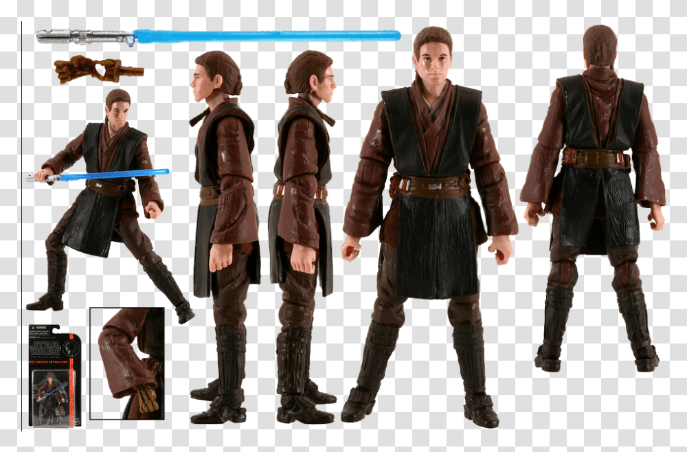 Anakin Skywalker Preview Images Star Wars Black Series Lists Star Wars Characters, Clothing, Person, Costume, Footwear Transparent Png