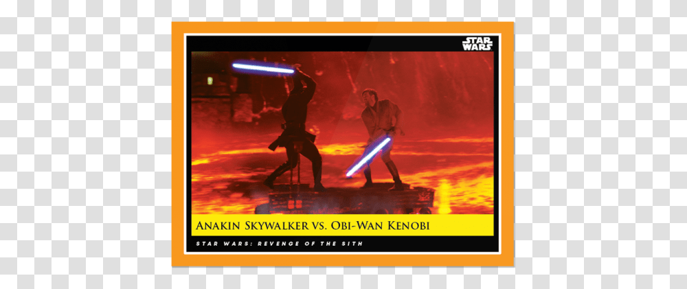 Anakin Skywalker Vs Wars Anakin Vs Obi Wan, Person, Poster, Advertisement, Duel Transparent Png