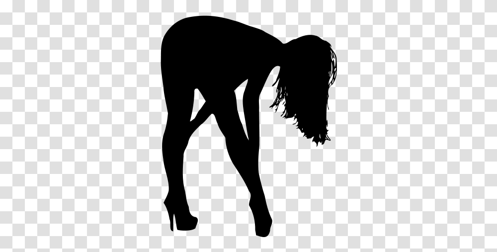 Anal Sex Woman Bending Over Silhouette, Gray, World Of Warcraft Transparent Png