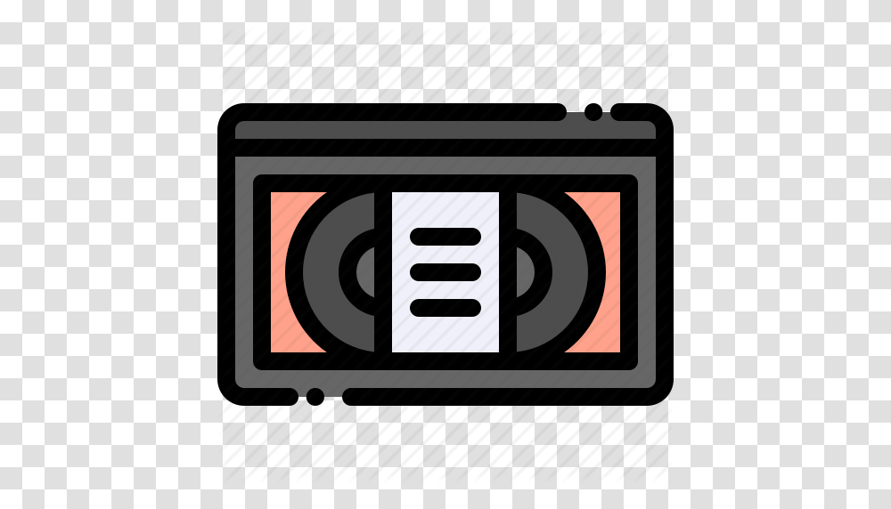 Analog Record Vhs Tape Video Icon, Cassette, Electronics Transparent Png