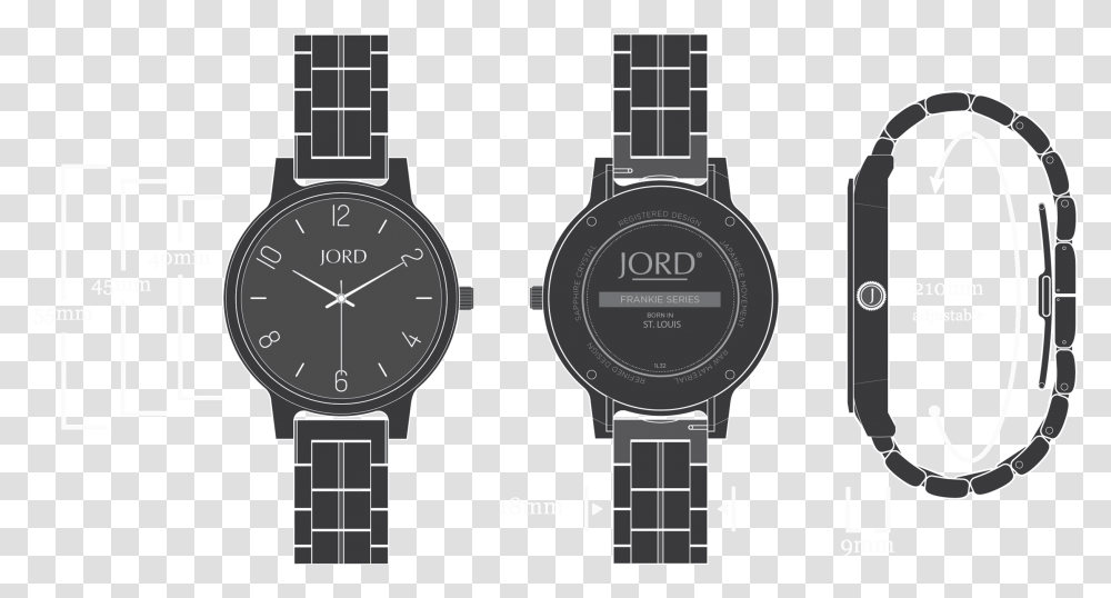 Analog Watch, Wristwatch Transparent Png