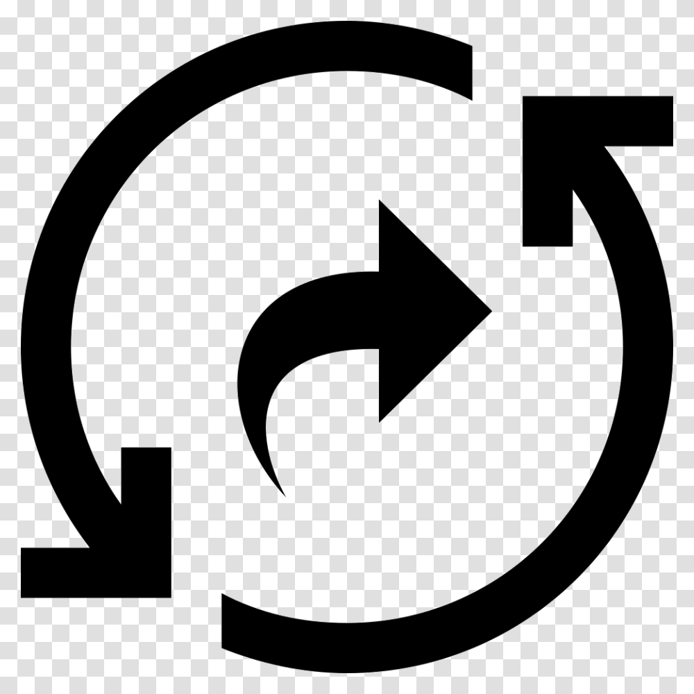 Analysis Replay Icon Free Download, Recycling Symbol, Sign, Stencil Transparent Png