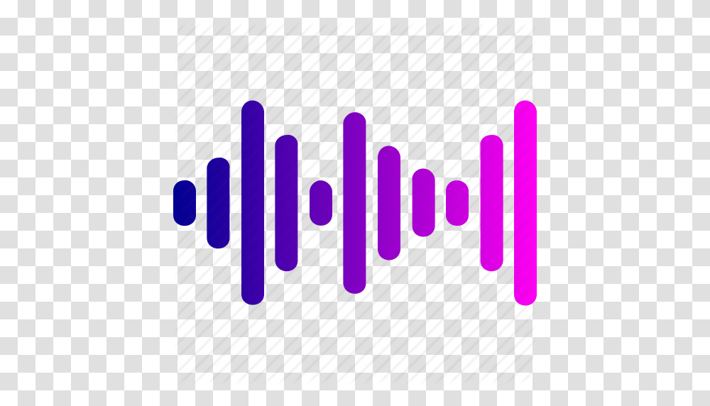 Analyze Music Sound Wave Icon, Alphabet, Purple, Light Transparent Png