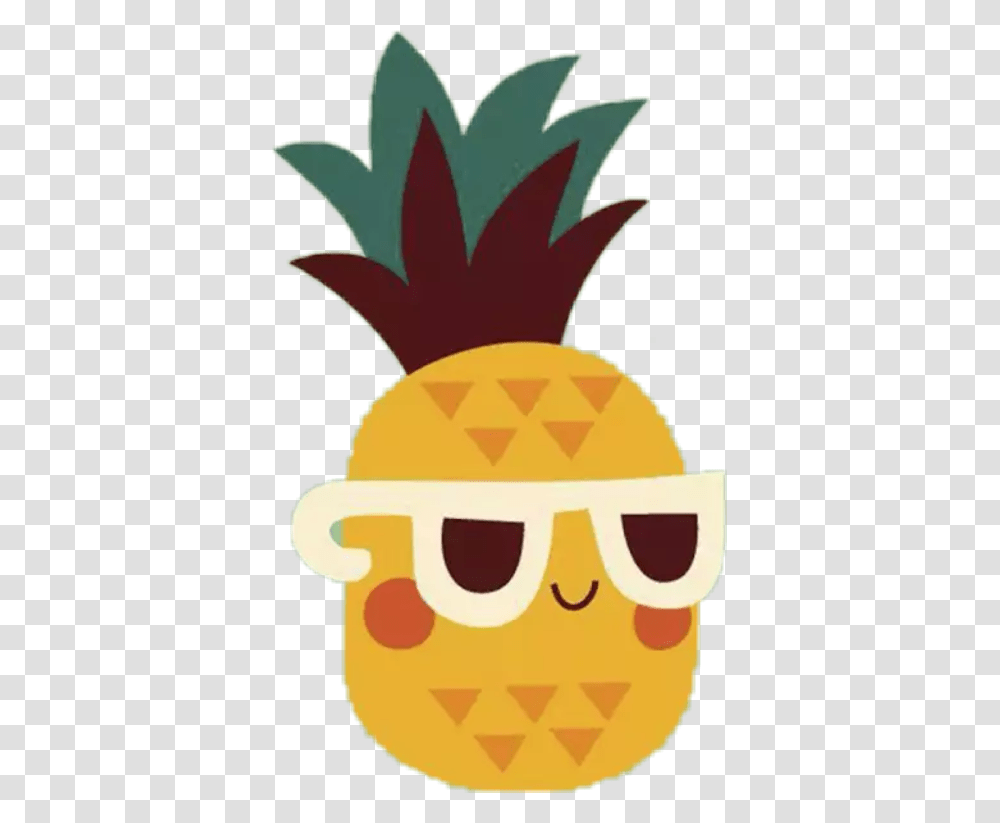 Ananas Anana Hipster Tumblr Emotions Report Abuse Cute Pineapple With Sunglasses, Plant, Fruit, Food Transparent Png