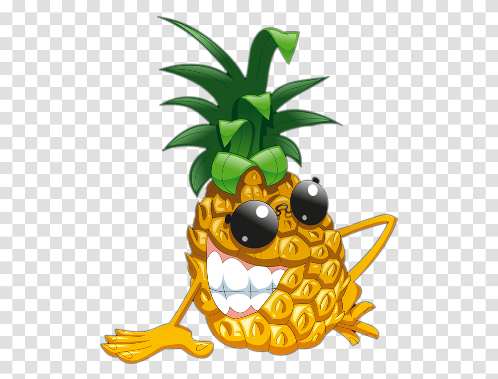 Ananas Dessin Humour Pineapple Cartoon Ananas, Plant, Fruit, Food, Corn Transparent Png