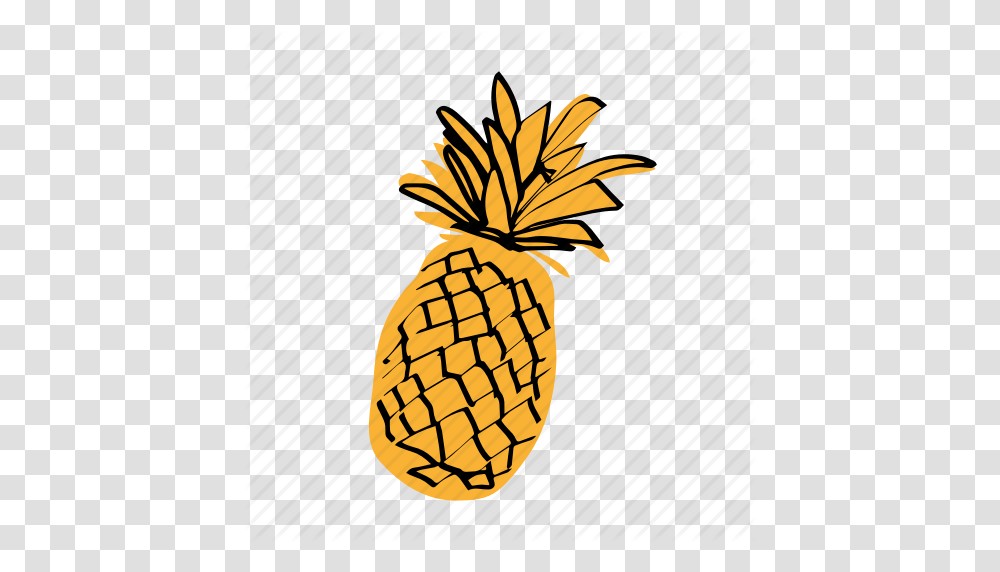Ananas Pinapple Tropical Fruit Yellow Icon, Plant, Pineapple, Food Transparent Png