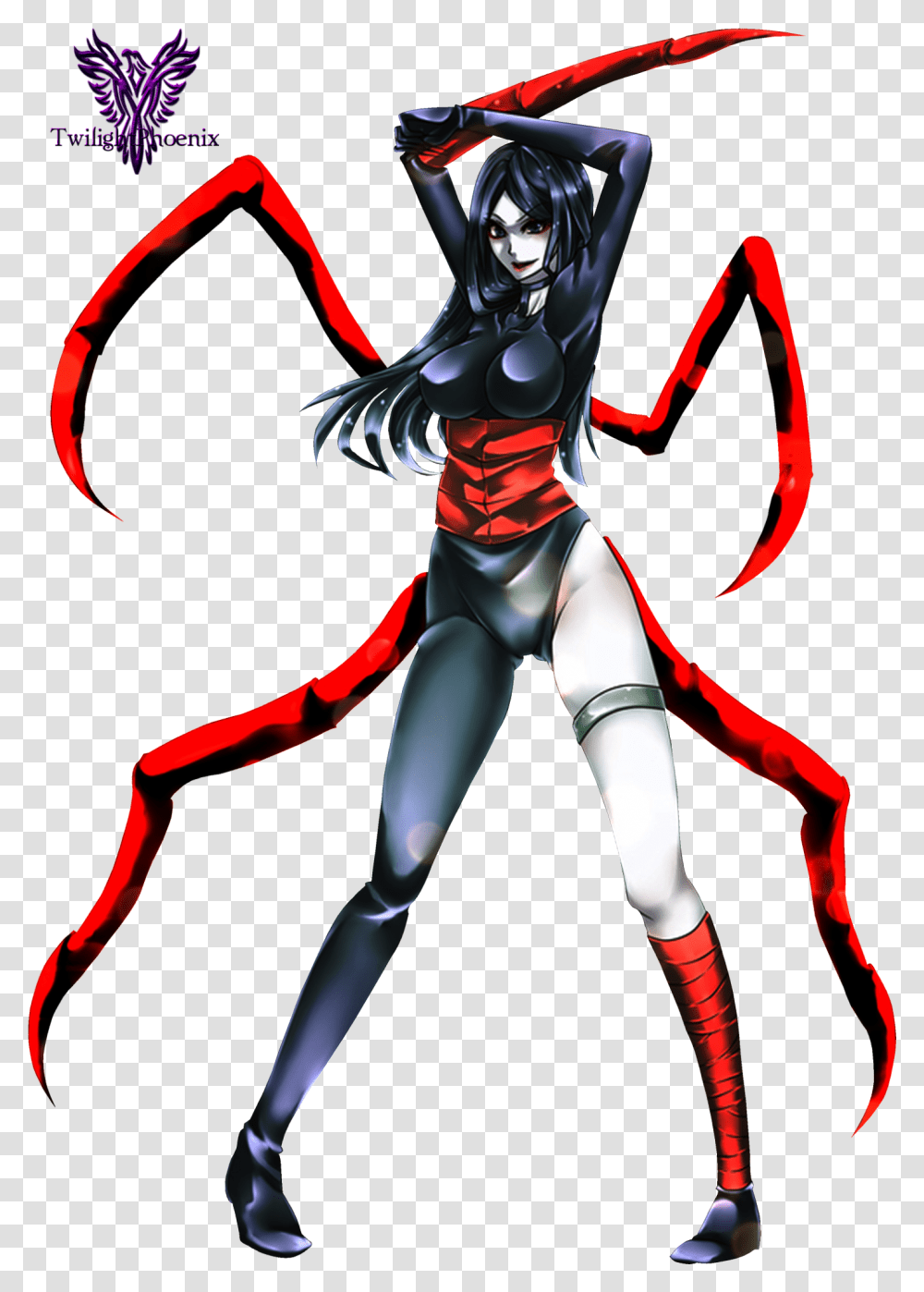 Ananzi From The Black Heart Mugen Black Heart Ananzi, Person, Human, Graphics, People Transparent Png