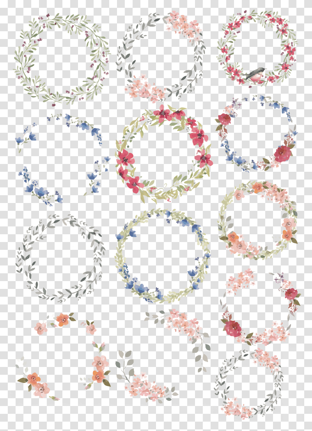 Anar Clipart Dibujo Corona De Flores, Floral Design, Pattern Transparent Png