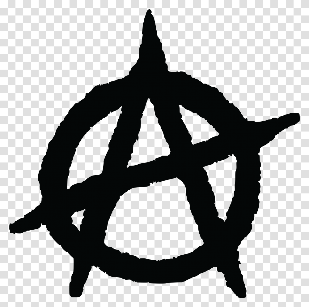 Anarchism Anarchy Symbol Clip Art, Star Symbol, Person, Human, Stencil Transparent Png