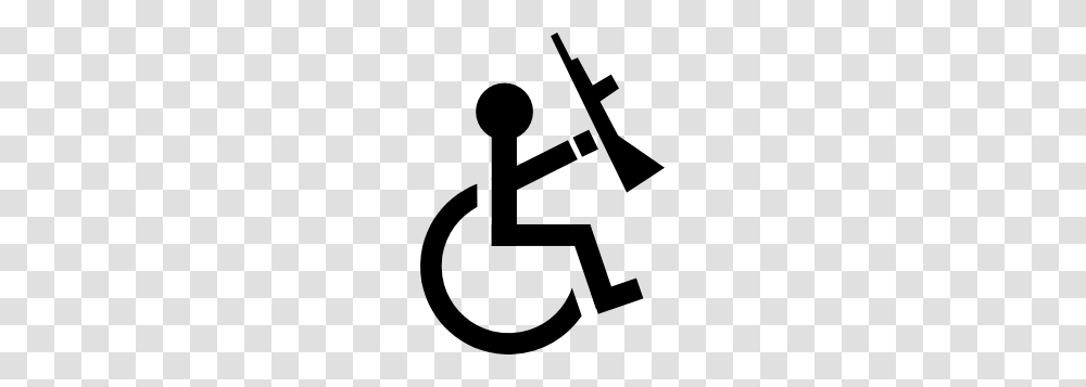 Anarchist On A Wheelchair Clip Art, Cross, Number Transparent Png