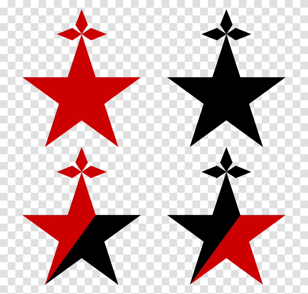 Anarchist Stars With Ermine Spots, Star Symbol, Cross Transparent Png