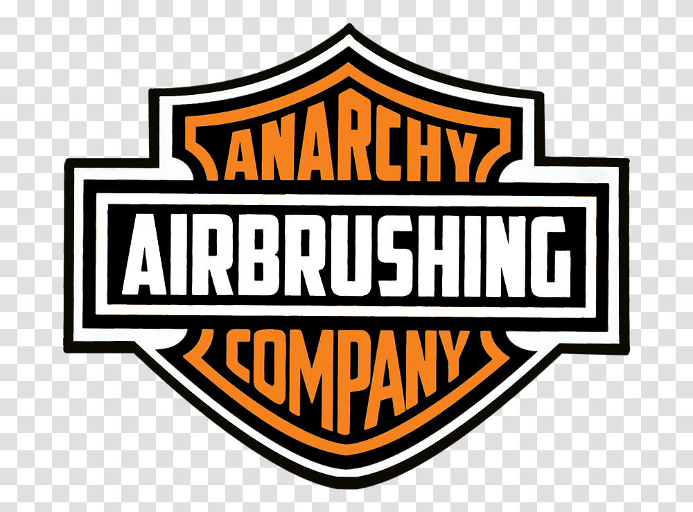 Anarchy Airbrushing Custom Art Harley Davidson, Logo, Symbol, Trademark, Label Transparent Png