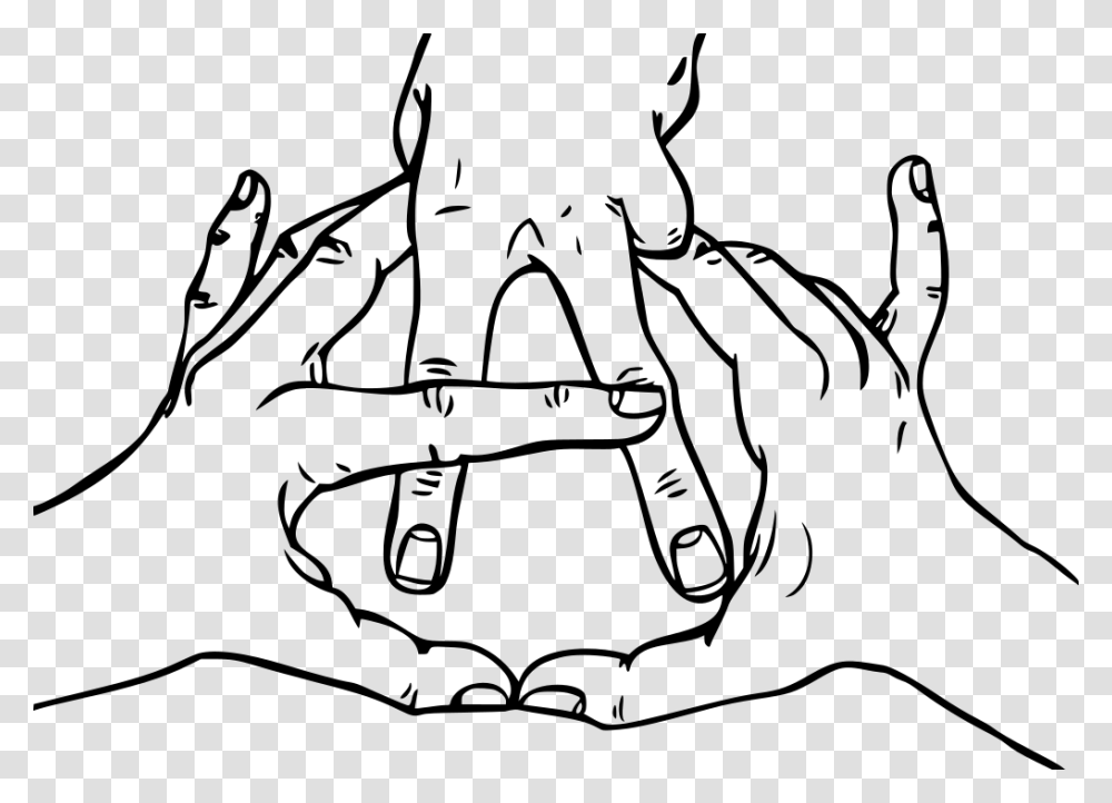 Anarchy Symbol With Hands, Gray, World Of Warcraft Transparent Png