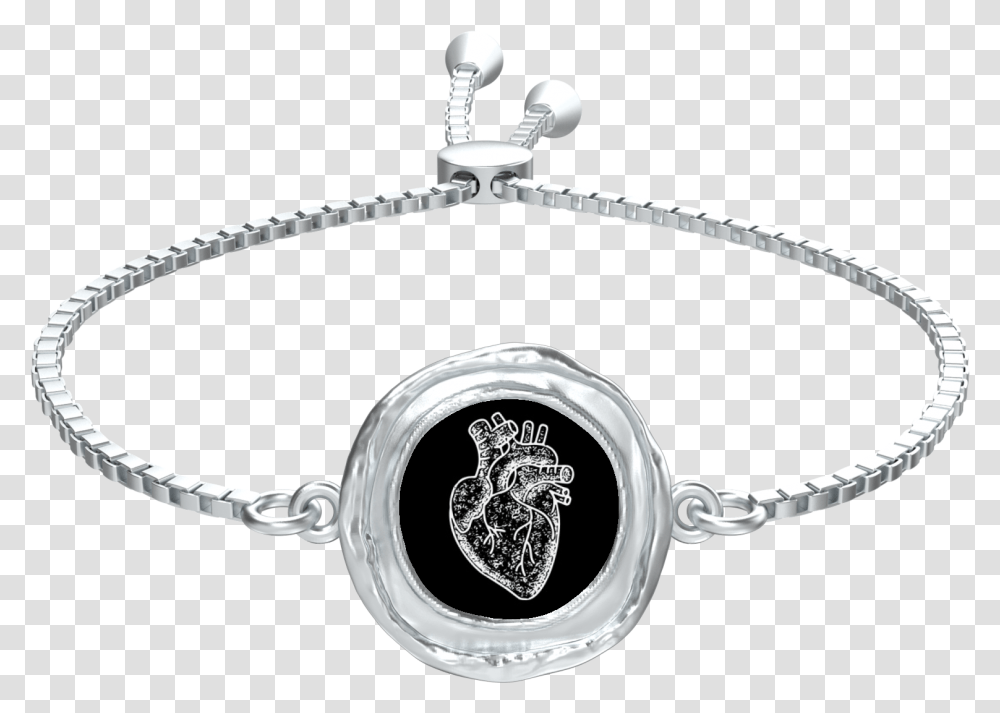 Anatomical Heart Slider Coin BraceletData Zoom Cdn Bracelet, Accessories, Accessory, Jewelry, Shower Faucet Transparent Png