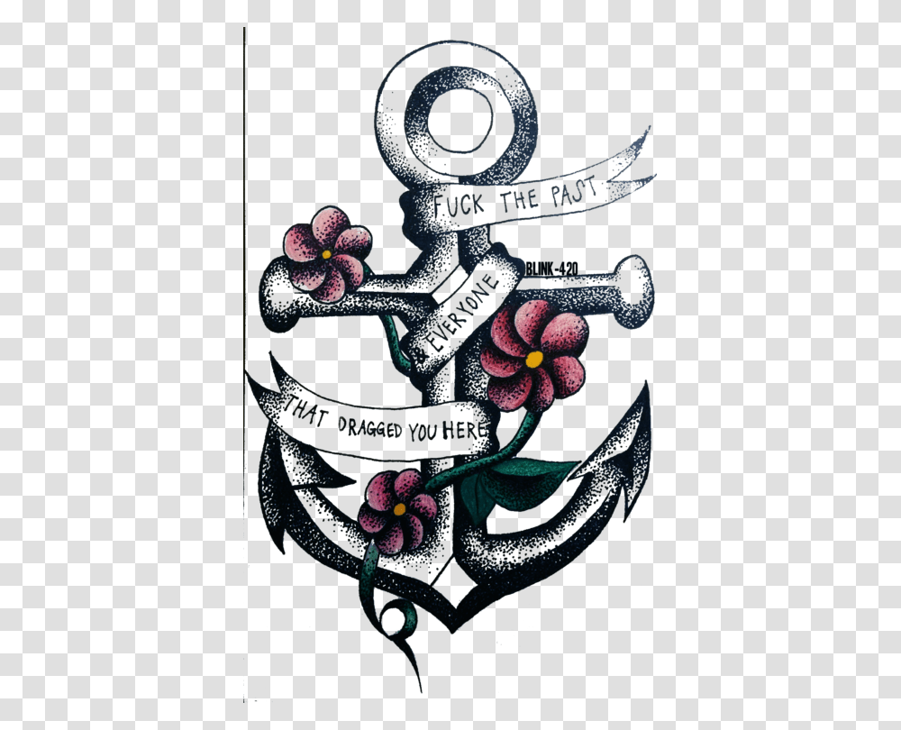 Anchor Anchor Drawing Tattoo, Cross, Logo Transparent Png