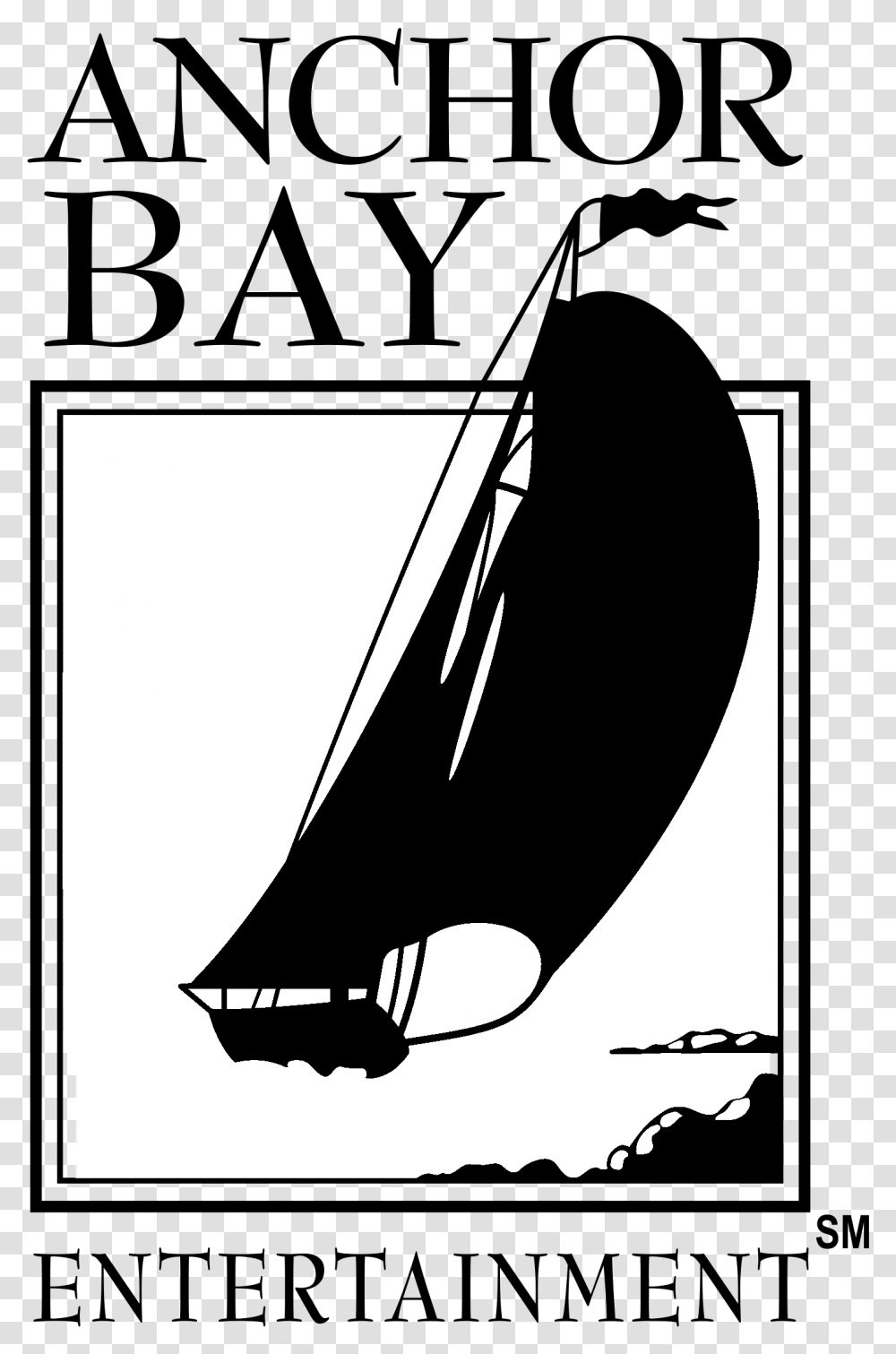 Anchor Bay Entertainment Logo Black And White Anchor Bay Entertainment, Building, Architecture, Stencil Transparent Png