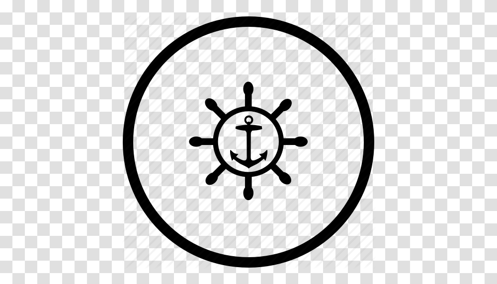 Anchor Boat Control Sailor Ship Wheel Icon, Compass, Lighting Transparent Png
