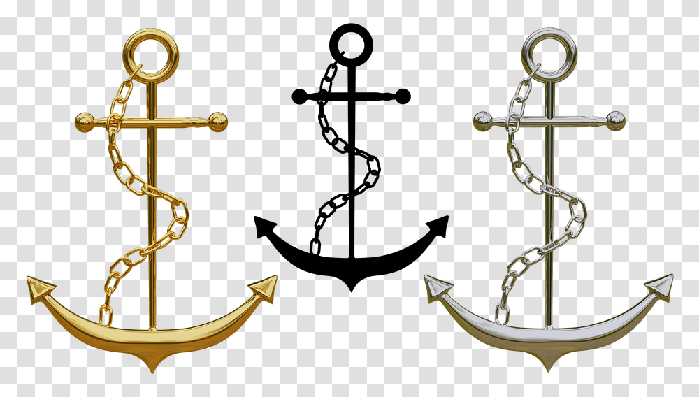 Anchor Clipart Free Photo Anchor Isolated Jewellery Gold Anchir, Hook Transparent Png