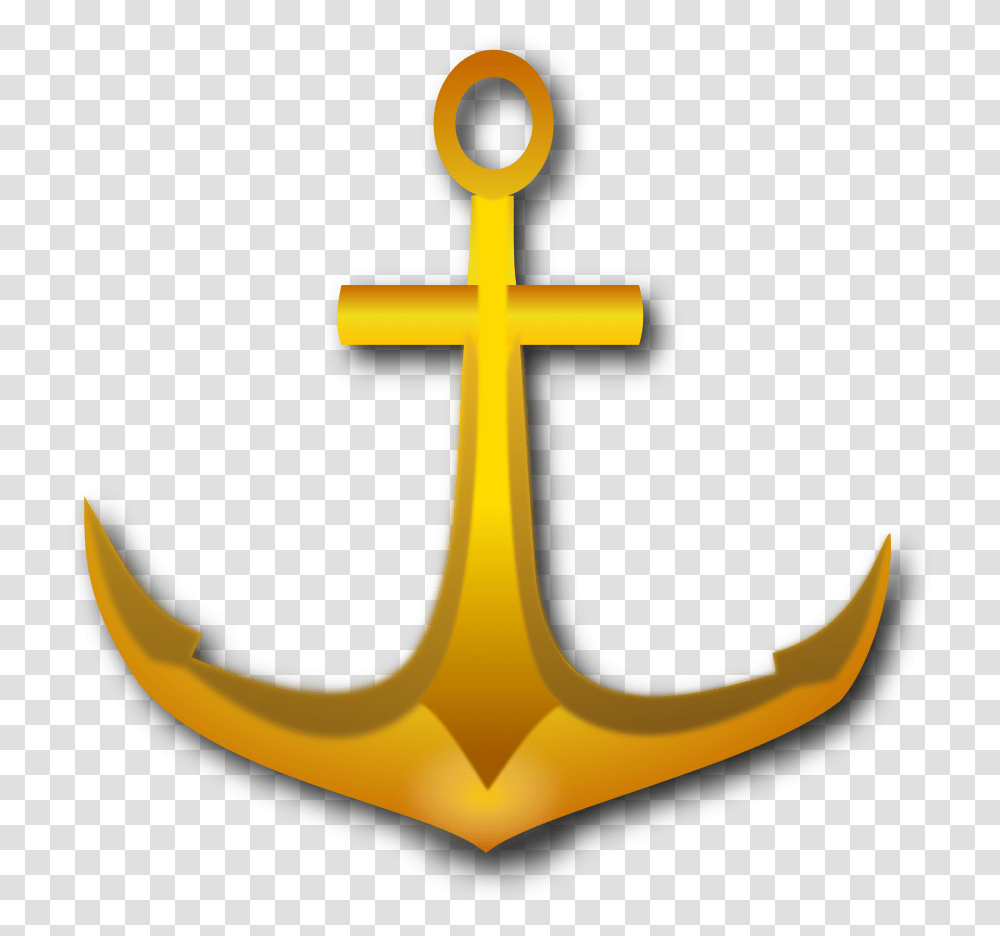 Anchor Clipart Gold, Hook, Cross Transparent Png
