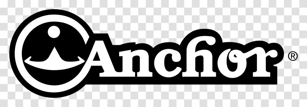 Anchor Logo Black And White, Word, Label, Alphabet Transparent Png