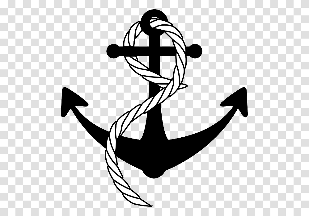 Anchor Navy Anchor With Rope, Hook, Grenade, Bomb, Weapon Transparent Png