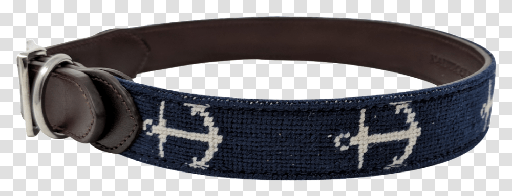 Anchor Needlepoint Leather Dog Collar Unisex, Belt, Accessories, Accessory, Jewelry Transparent Png