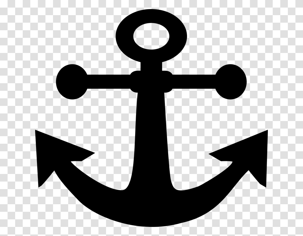 Anchor Sea Symbol Ocean Nautical Ship Vessel Black Anchor Clipart, Gray, World Of Warcraft Transparent Png