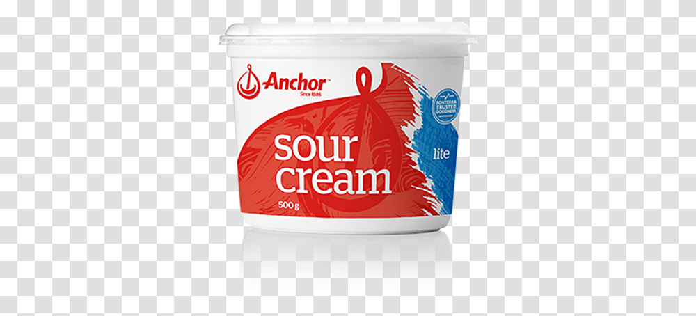 Anchor Sour Cream Lite, Yogurt, Dessert, Food Transparent Png