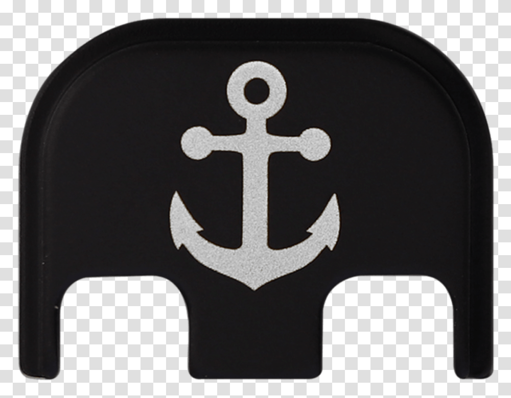 Anchor Titanium Black Traditional Finish Back Plate Table, Hook Transparent Png