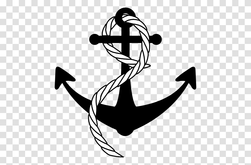 Anchor With Rope Clip Art, Hook, Grenade, Bomb, Weapon Transparent Png