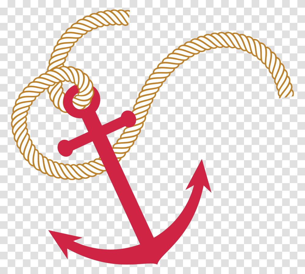 Anchor With Rope, Hook Transparent Png