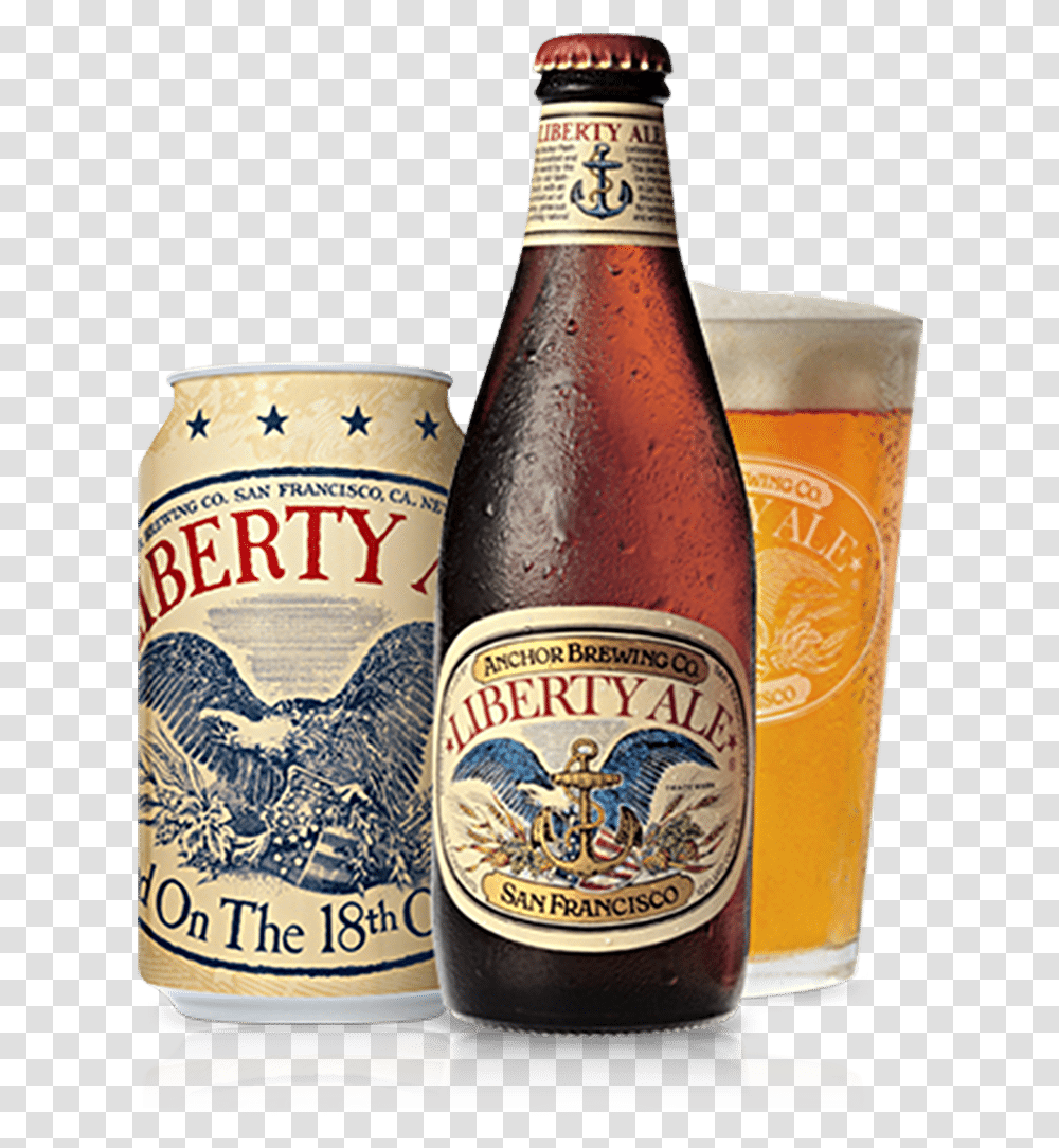 Anchors Liberty Ale An Original Craft Ale Brewed Beer, Alcohol, Beverage, Drink, Lager Transparent Png