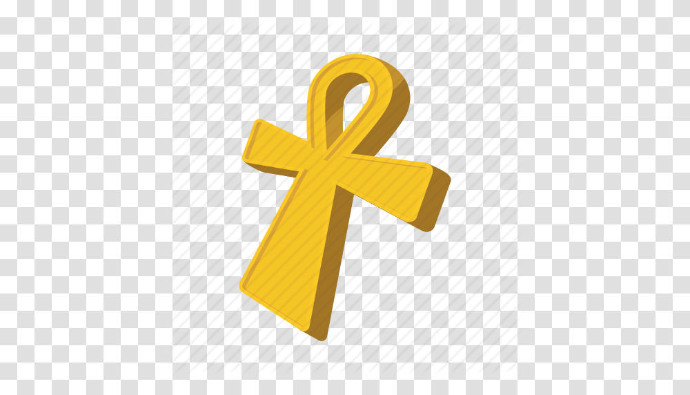 Ancient Ankh Cartoon Cross Egypt Egyptian Life Icon, Rattle, Gift Transparent Png