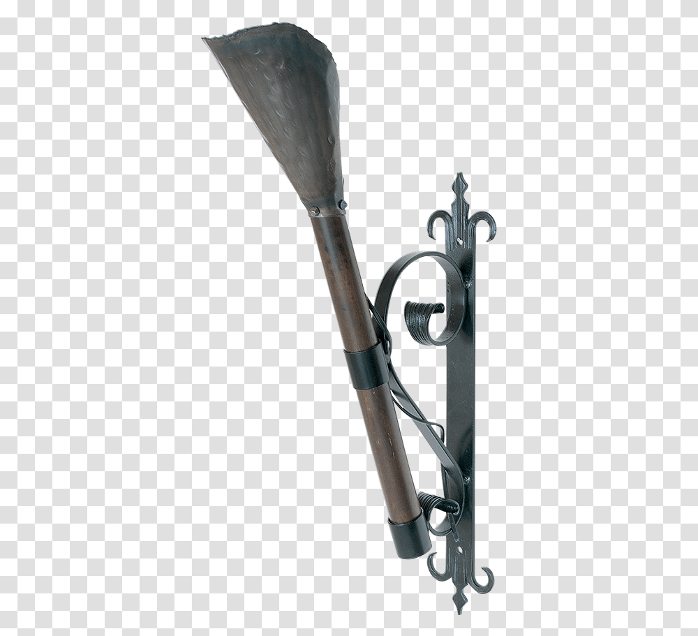 Ancient Armoury Wall Mounted Medieval Torch Holder Medieval Wall Torch Holder, Sword, Blade, Weapon, Weaponry Transparent Png