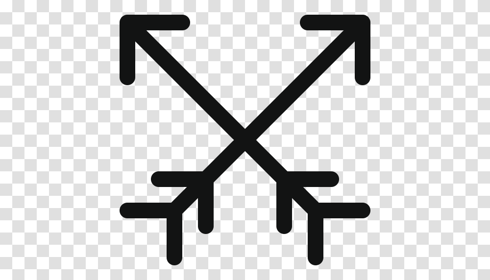 Ancient Arrows Arrow Cross Arrows Crossing Arrows Hunting, Weapon, Weaponry, Emblem Transparent Png