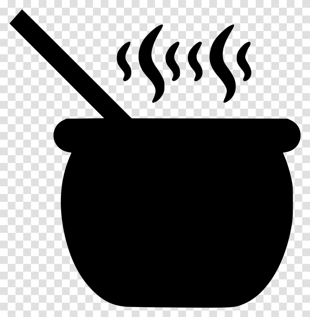 Ancient Cauldron Cooking Fire Pot Slime Soup Cooking Pot Icon, Bowl, Stencil, Shovel, Tool Transparent Png
